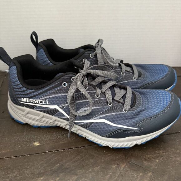 Mens MERRELL PERFORMANCE FOOTWEAR SELECT FRESH 8.5 HIKING TRAIL SHOES Dark Slate - Picture 2 of 9